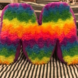M or W rainbow pillow!